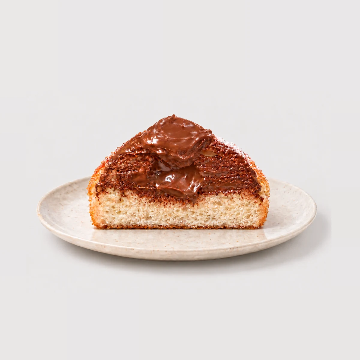 Nutella Donut — Cut cross-section