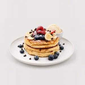 Short Stack Pancakes — Whole / angled