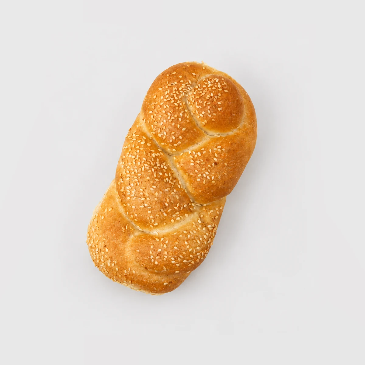 Plait Roll White — Top-down
