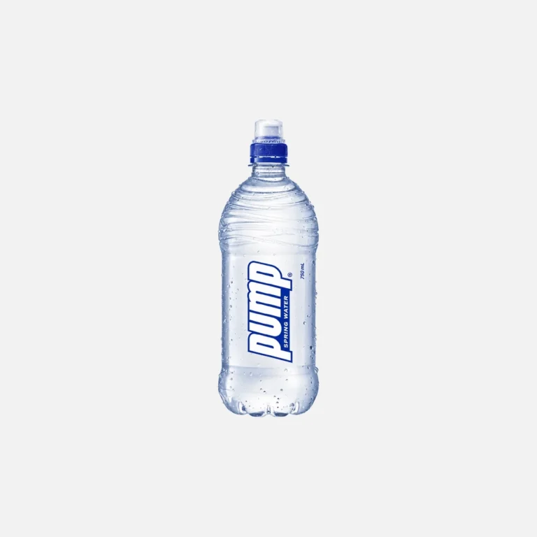 Pump spring water 750ml blue bottle