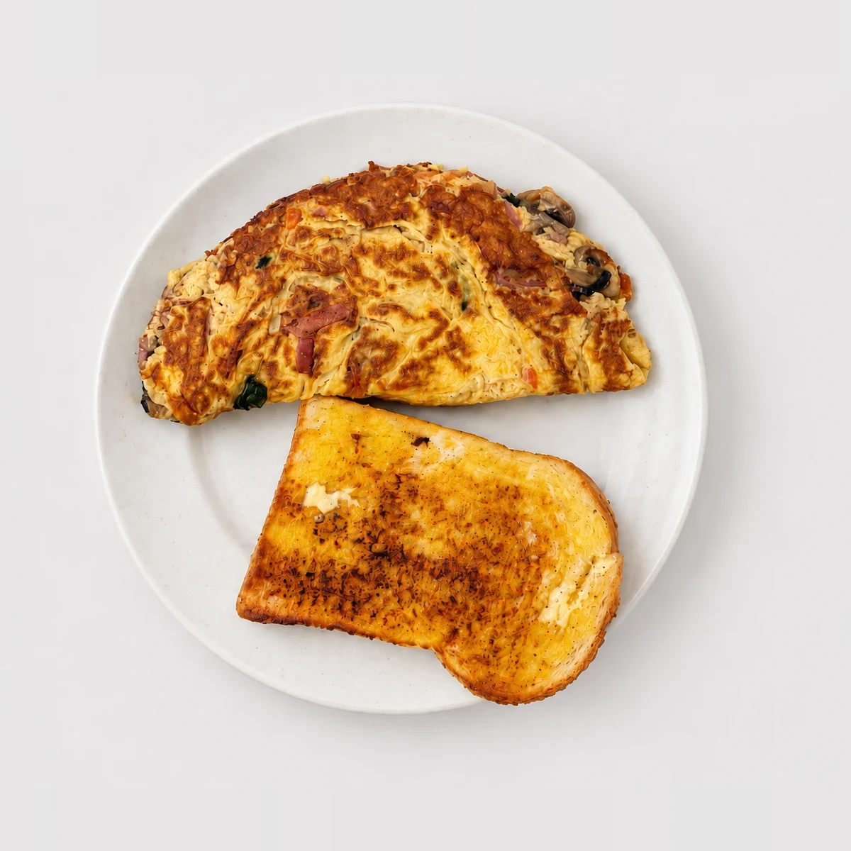 Three Egg Omelette — Top-down